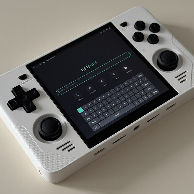 retsurf start page on a Powkiddy RGB30